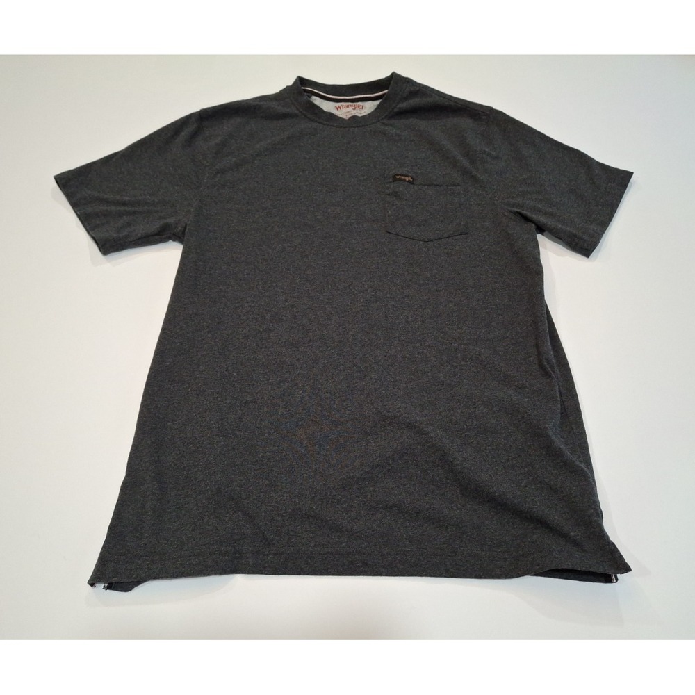 Wrangler Mens Short Sleeve Pocket T Shirt, Gray, Size Small